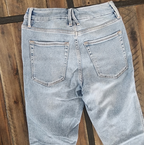 Good American good curve high rise cross over skinny jeans - Picture 4 of 8